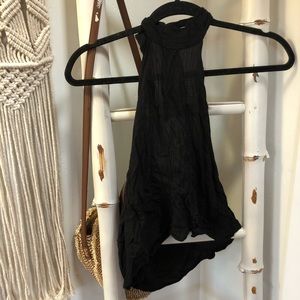 flowy high neck top!